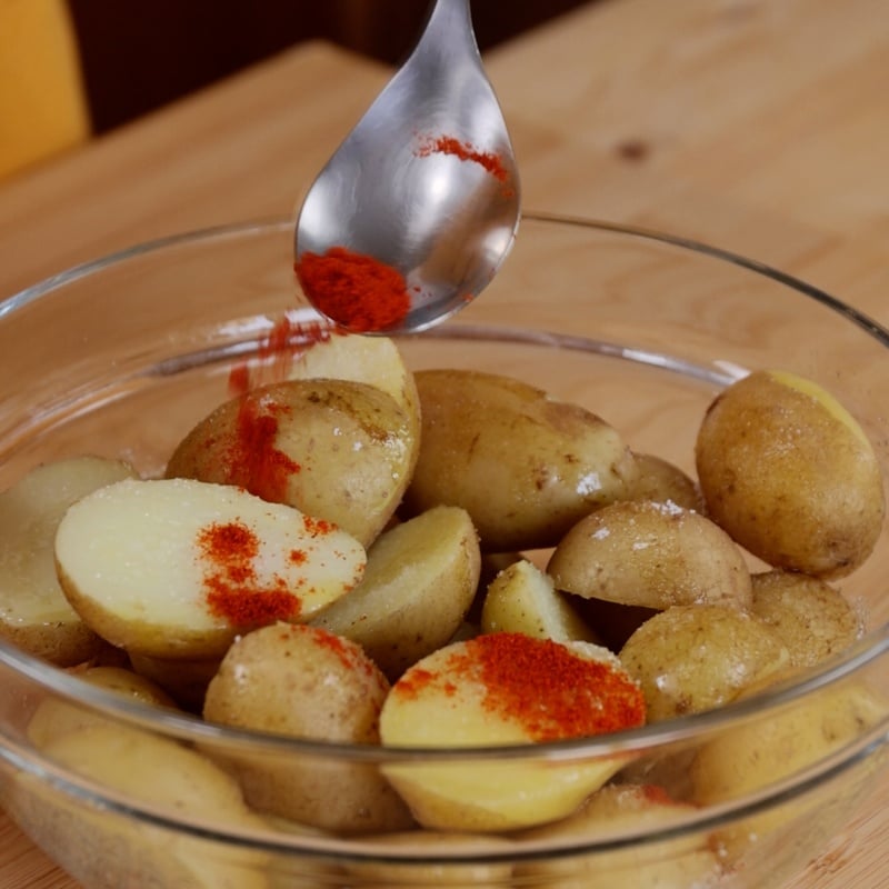 Patate novelle croccanti al formaggio - Step 3