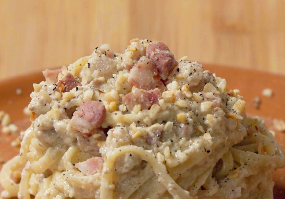 pasta al pesto di noci e pinoli