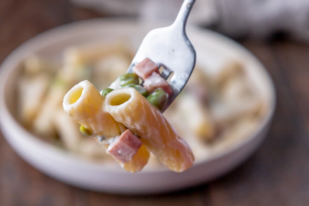 pasta panna e prosciutto