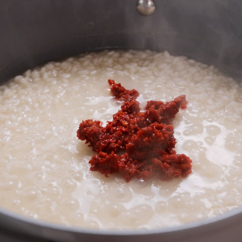 Risotto ‘nduja e stracciatella - Step 6