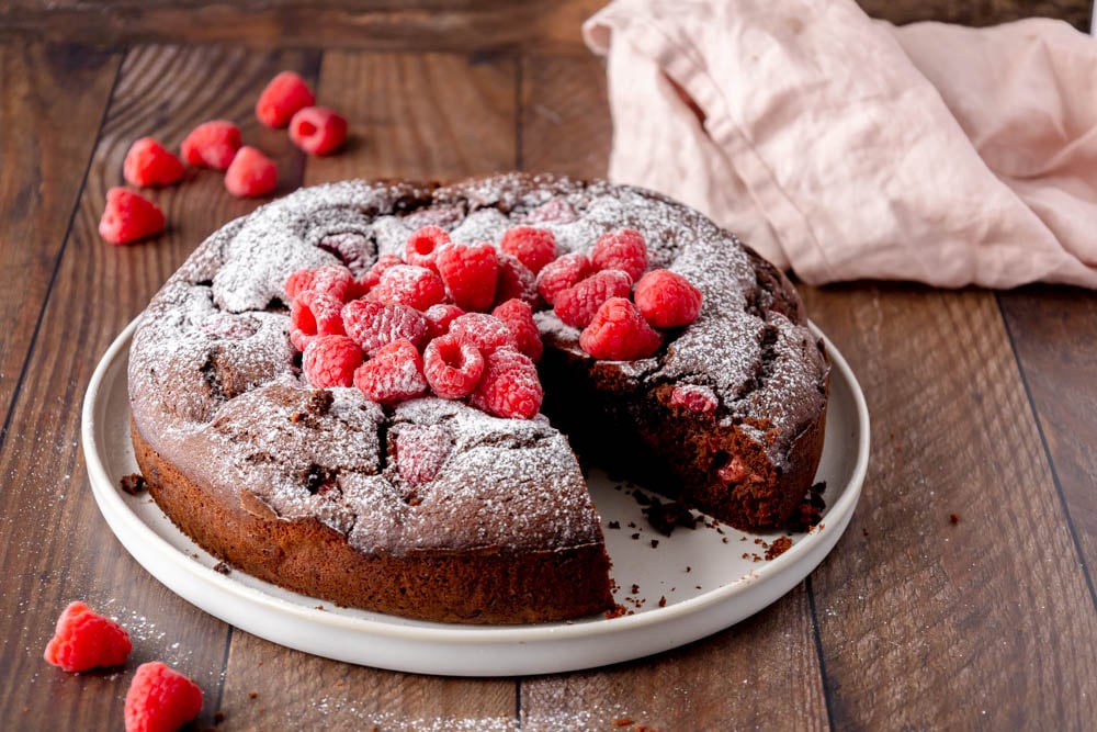 Torta cioccolato e lamponi - Step 9