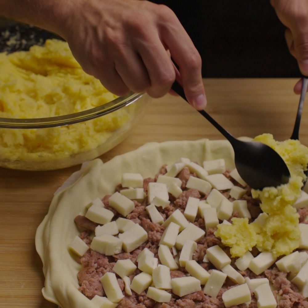 Sbriciolata di patate e salsiccia - Step 8