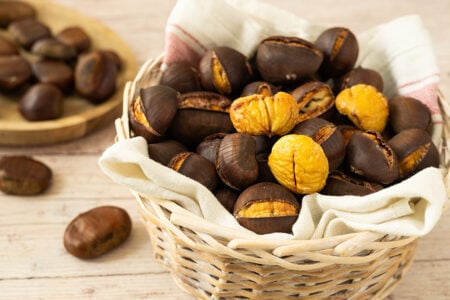 Castagne in friggitrice ad aria