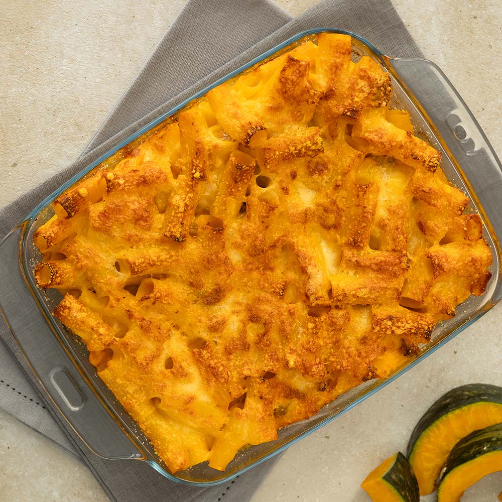 pasta al forno zucca e salsiccia