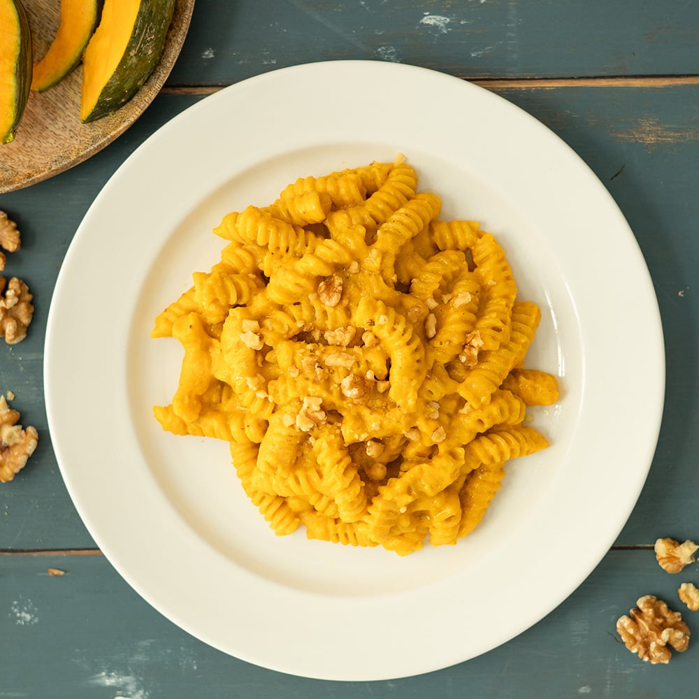 pasta con pesto di zucca