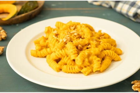 Pasta con pesto di zucca