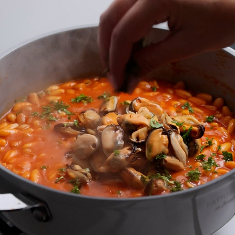 Pasta fagioli e cozze - Step 11