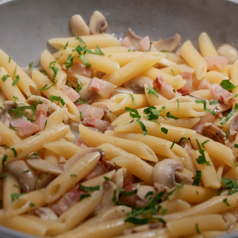 Pasta funghi e pancetta - Step 10