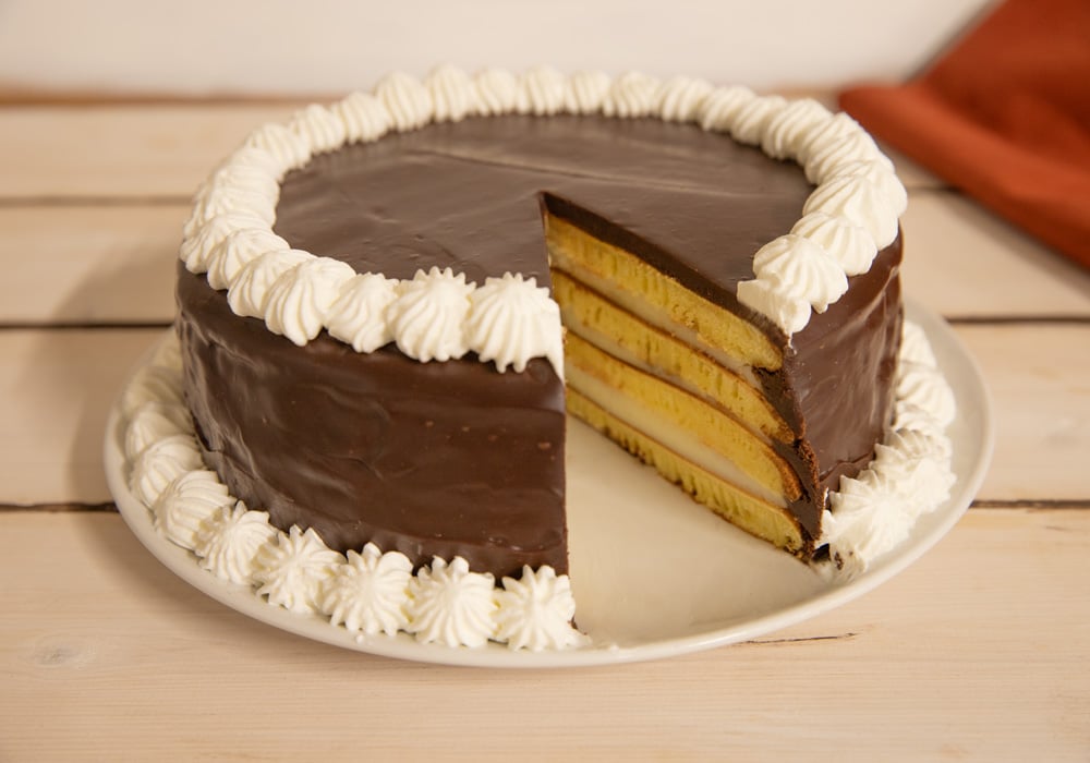 torta di pancake al cioccolato