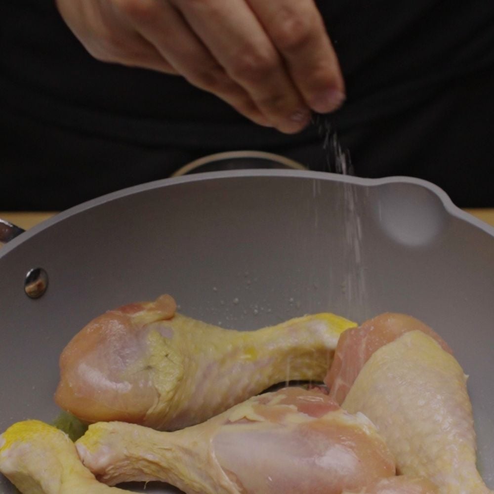 Fusi di pollo in padella - Step 2