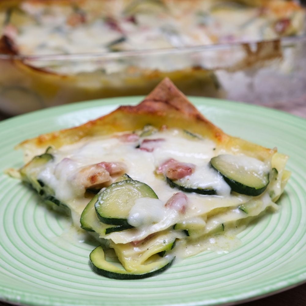 lasagne zucchine e pancetta