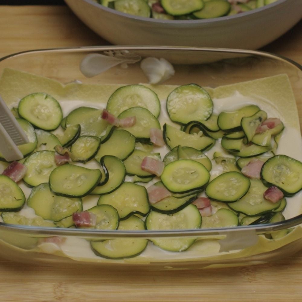 Lasagne zucchine e pancetta - Step 8