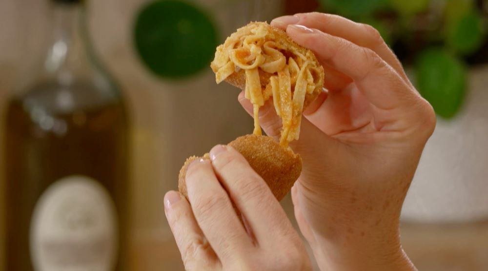 polpette di tagliatelle fritte