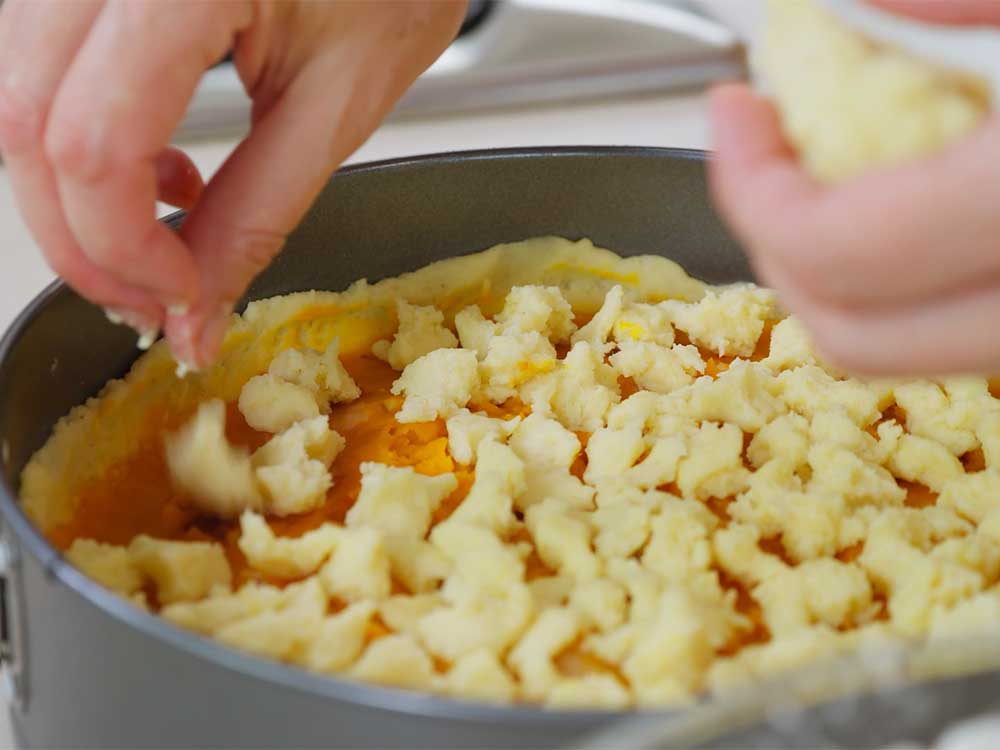 Sbriciolata di patate e zucca con pancetta affumicata - Step 11