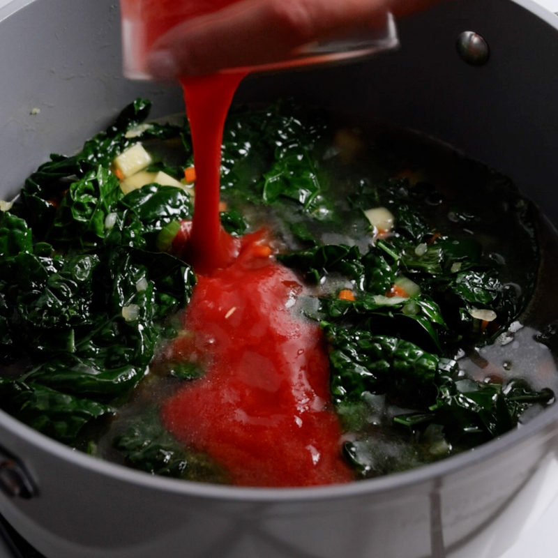 Zuppa di cavolo nero - Step 9