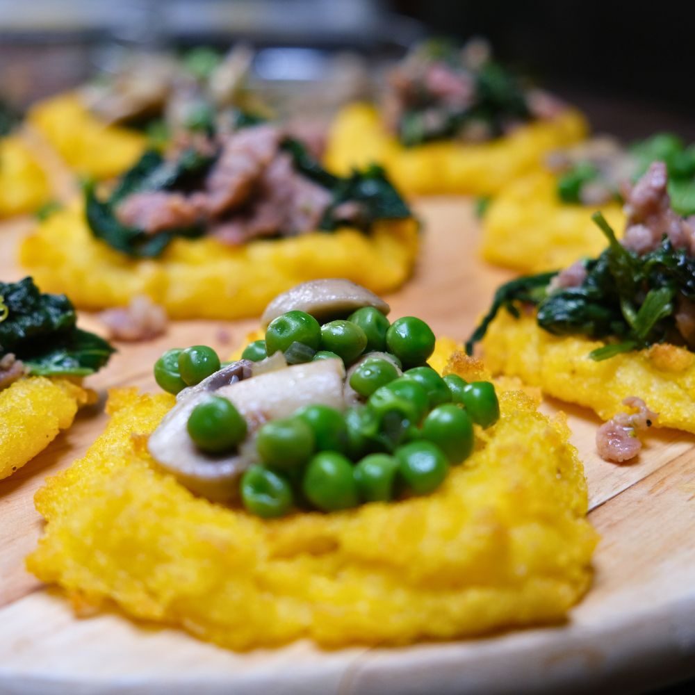 crostini di polenta