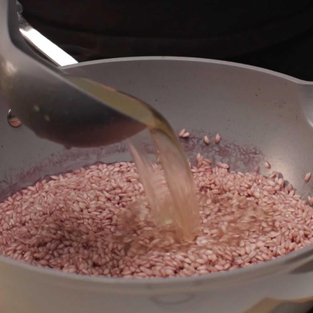 Risotto radicchio e speck - Step 10