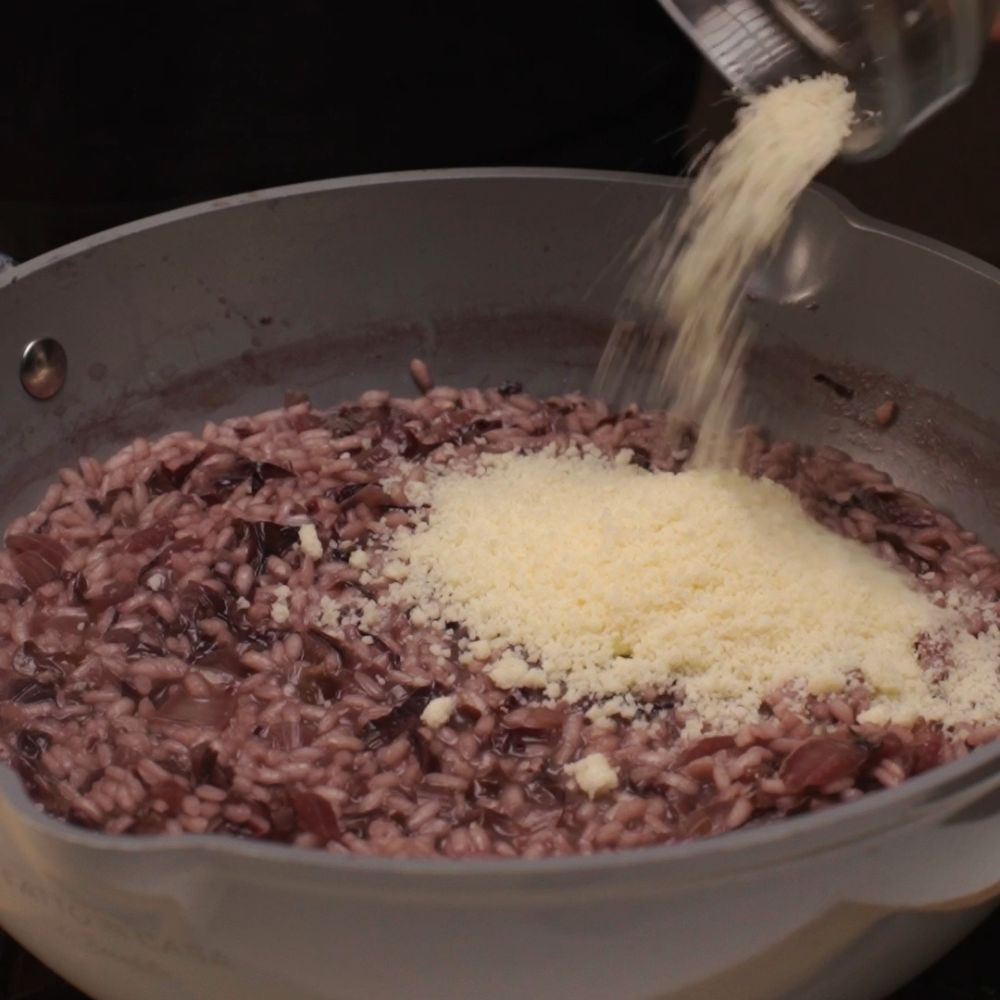 Risotto radicchio e speck - Step 12