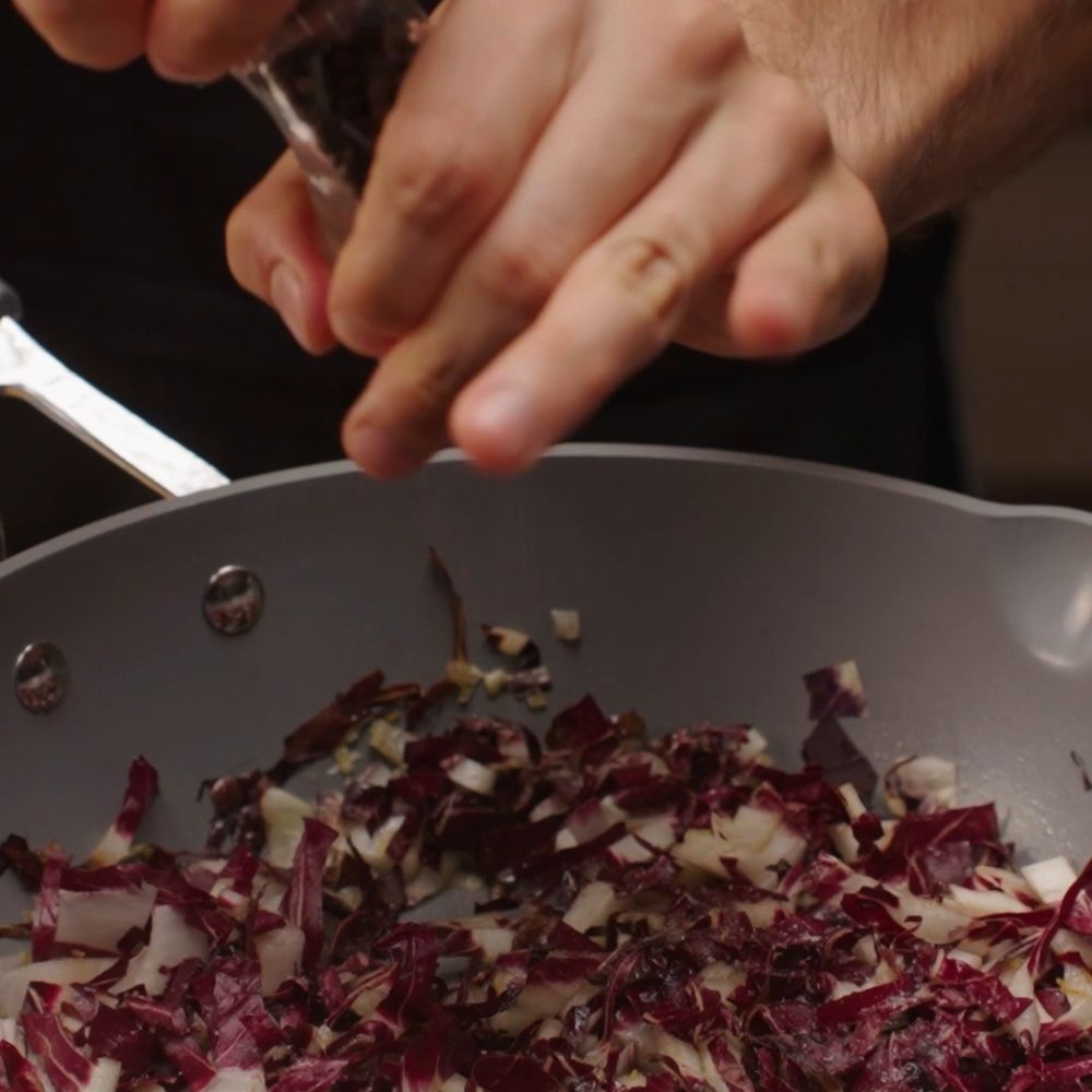 Risotto radicchio e speck - Step 3