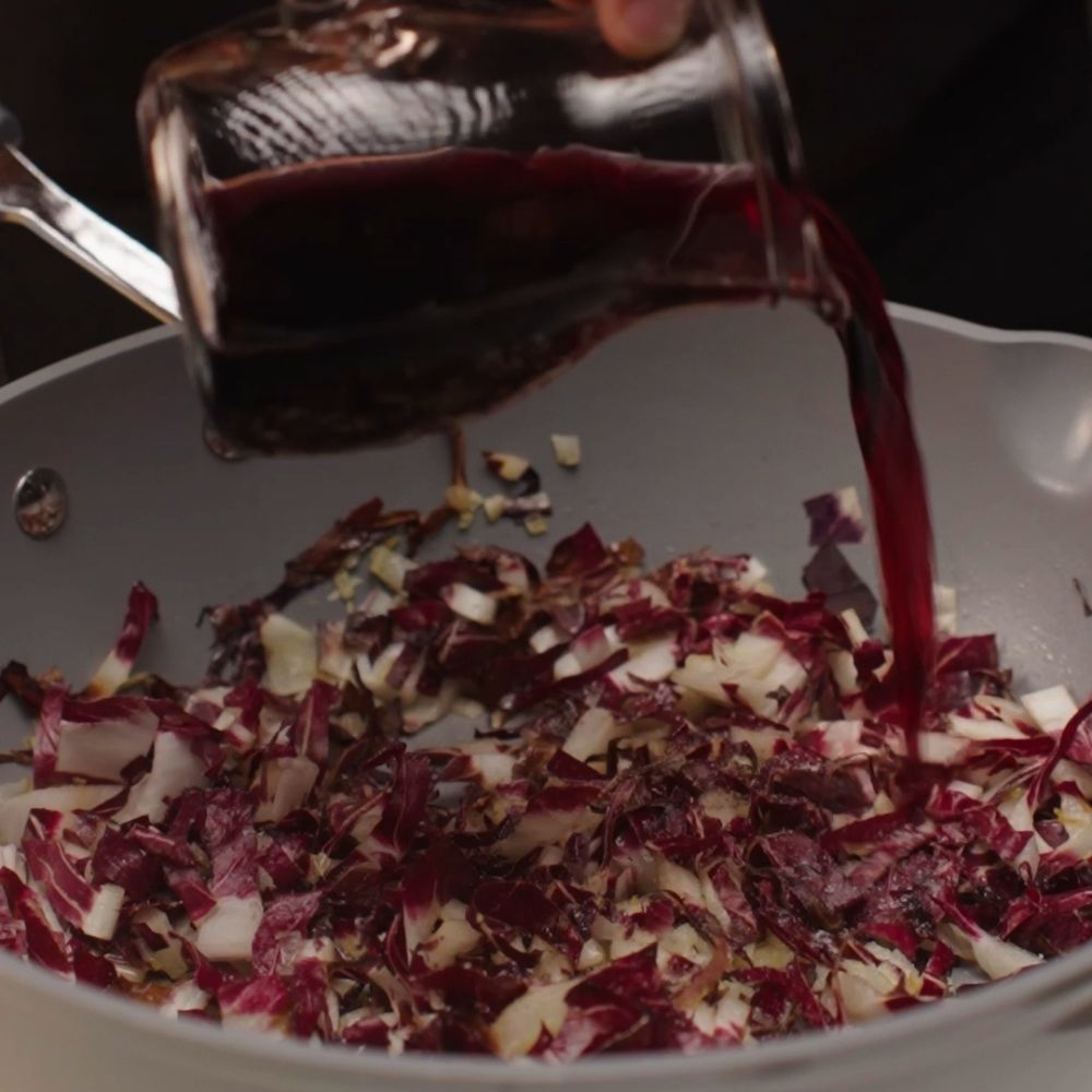 Risotto radicchio e speck - Step 4